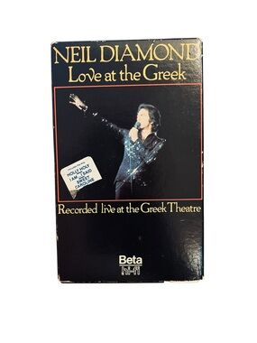 Neil Diamond "Love at the Greek" Beta Hi-Fi Rare Betamax Tape 1984 Release